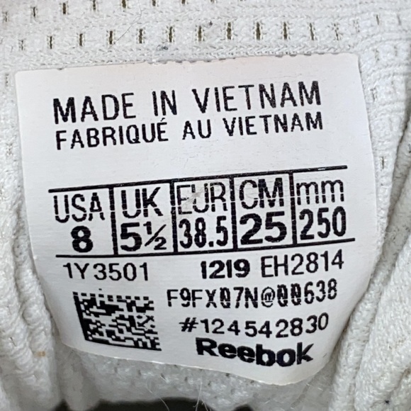 Reebok Zig Kinetica White Athletic Running Shoes EH2814 Women's Size 8 - Picture 12 of 12